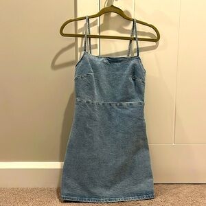 Mini Jean dress. Super stretchy and great for a country concert.